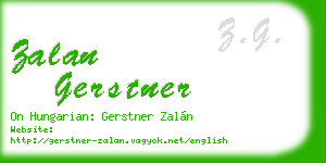 zalan gerstner business card